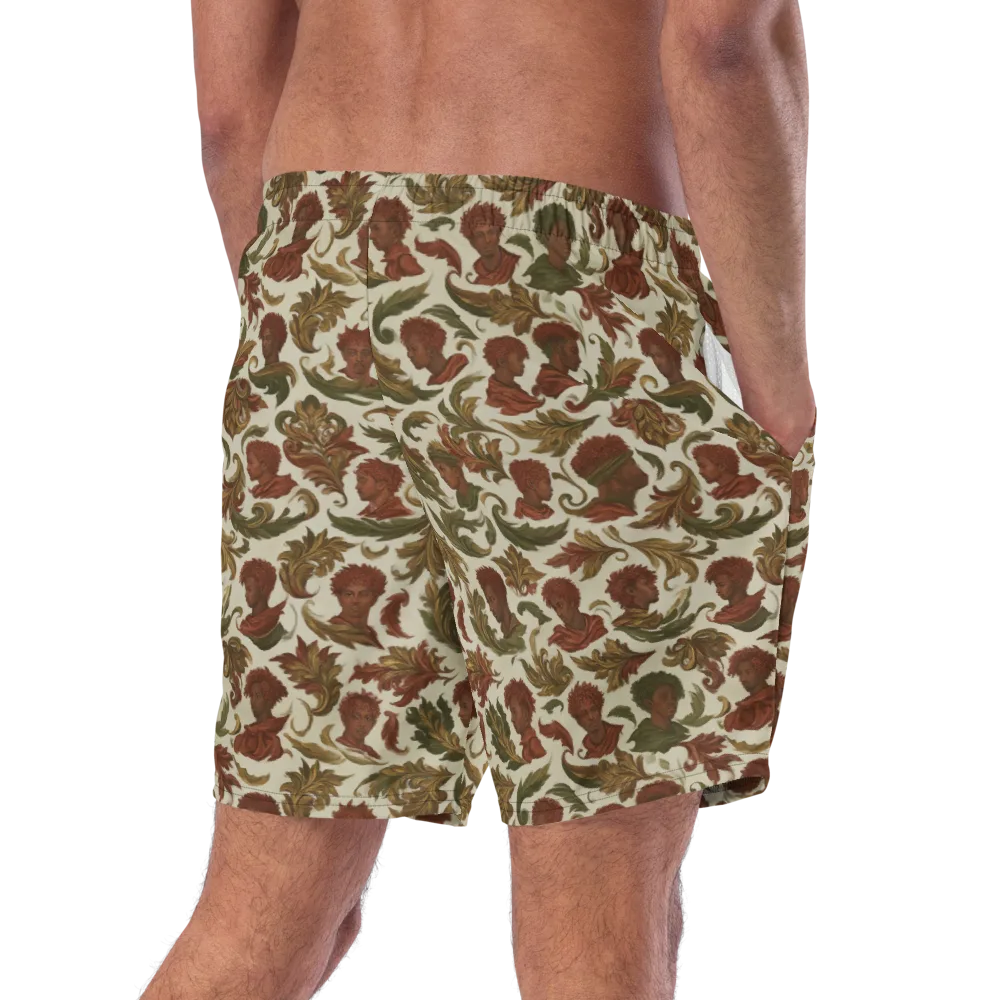 Laurel Portraits on Swim Trunks — Right Back