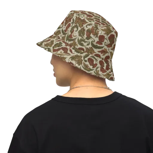 Laurel Portraits on a Reversible Bucket Hat