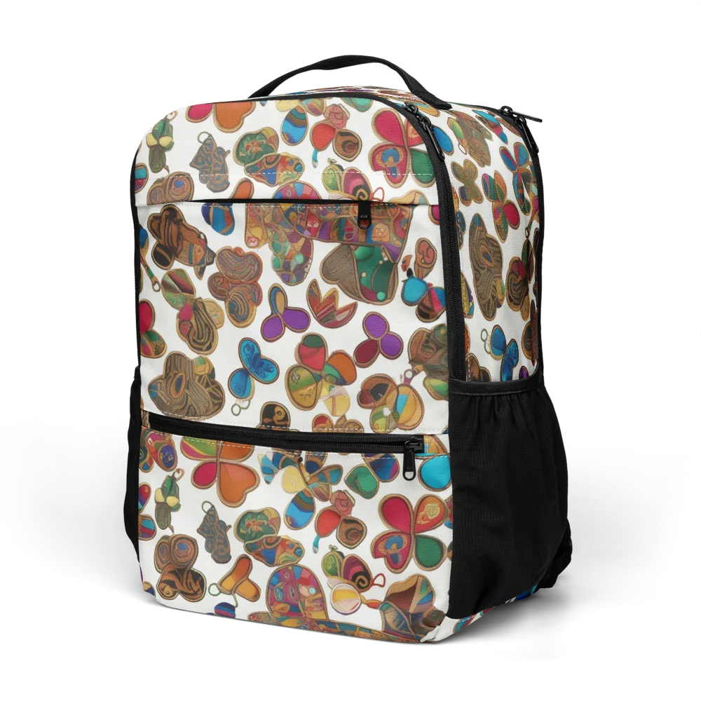 Kaleidoscope Charms on Utility Backpack — Left Front
