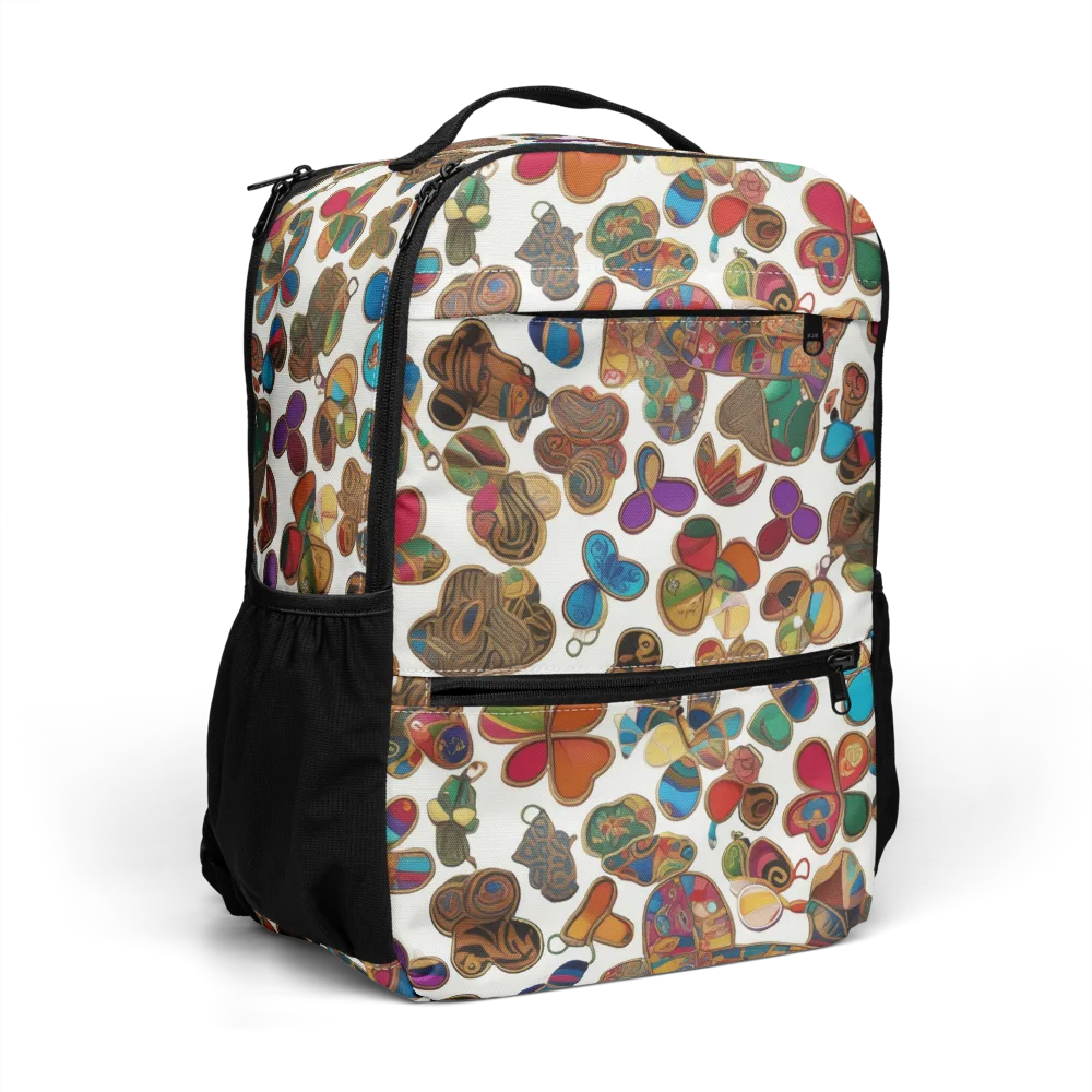 Kaleidoscope Charms on Utility Backpack — Right Front