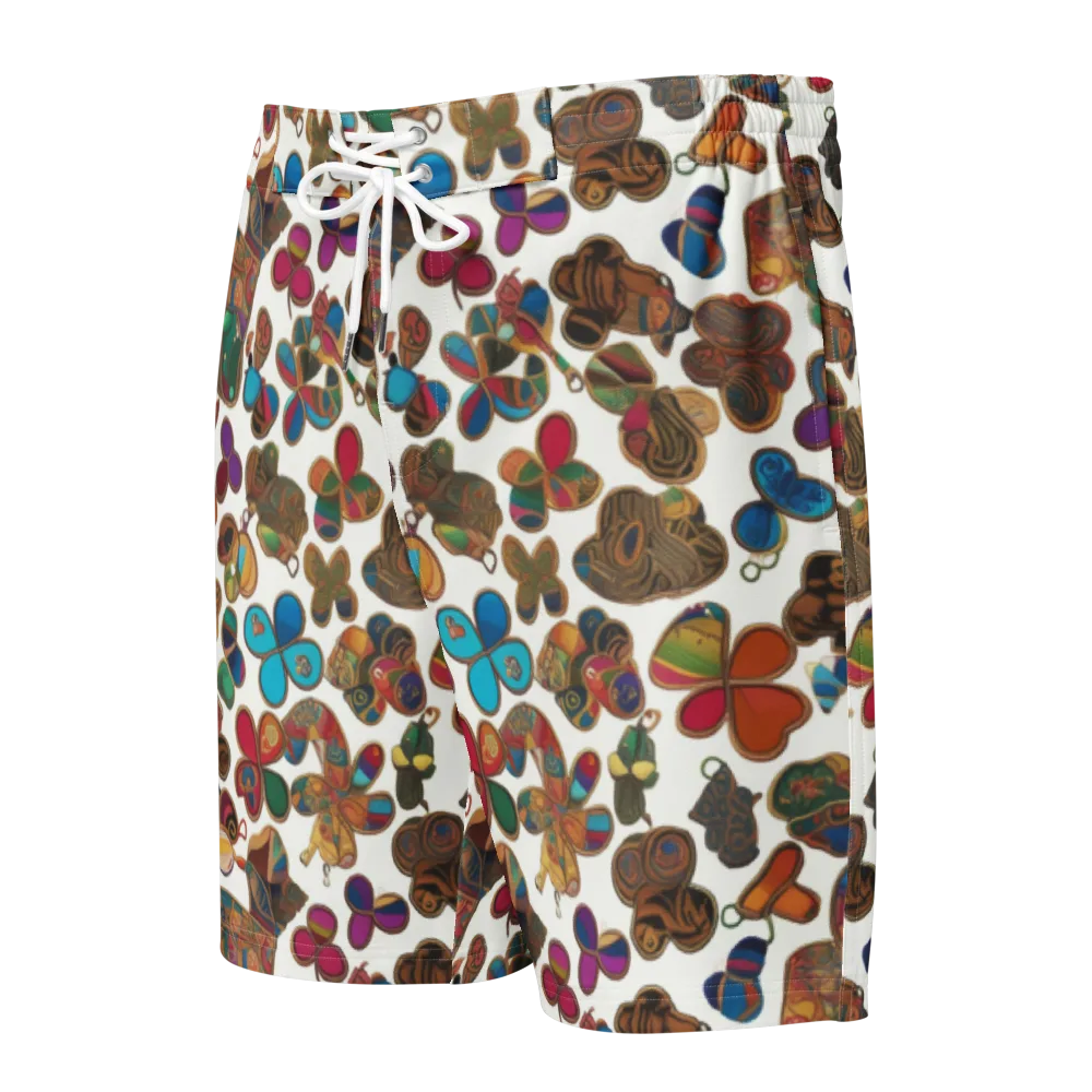 Kaleidoscope Charms on Men's Board Shorts — Front
