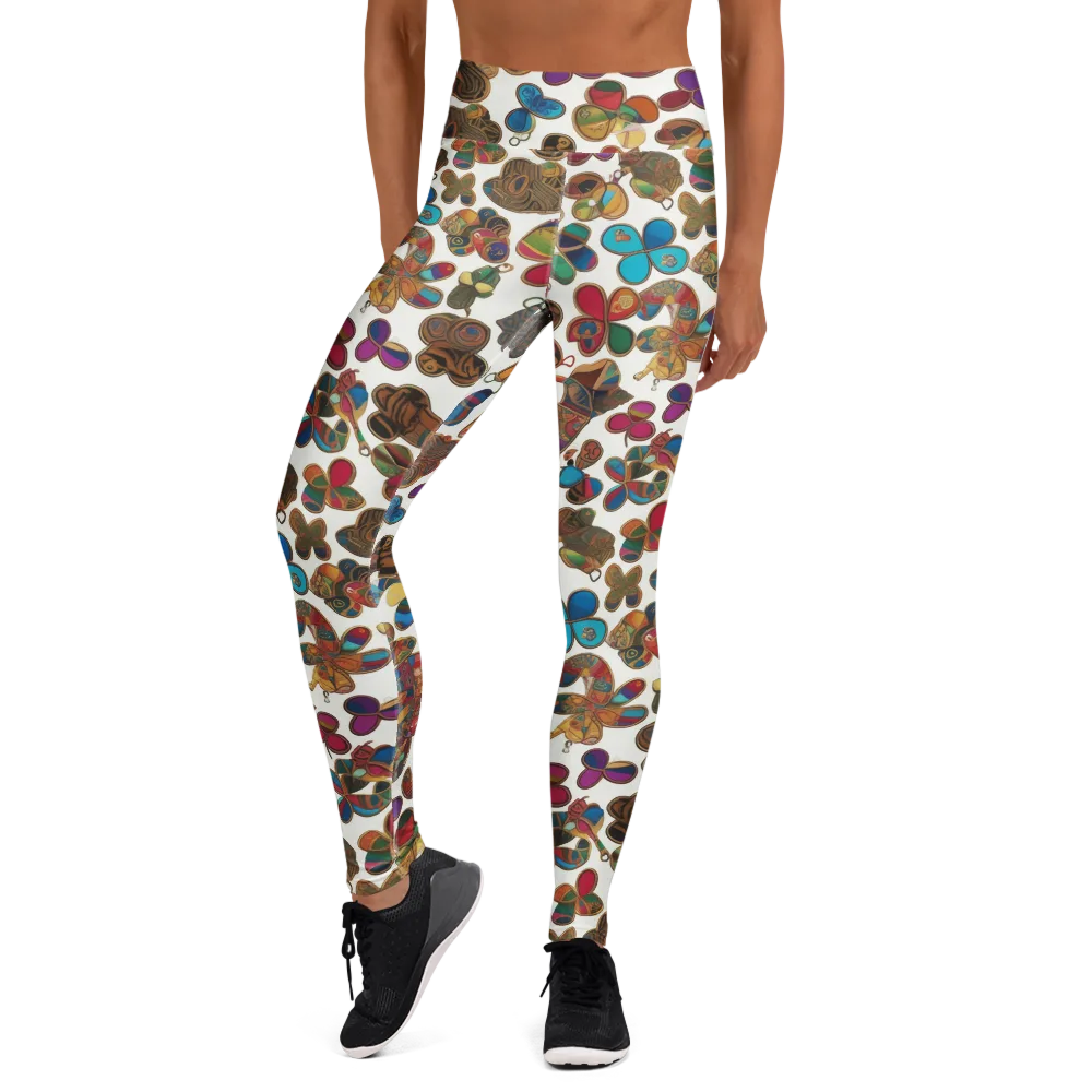 Kaleidoscope Charms on Yoga Leggings — Front