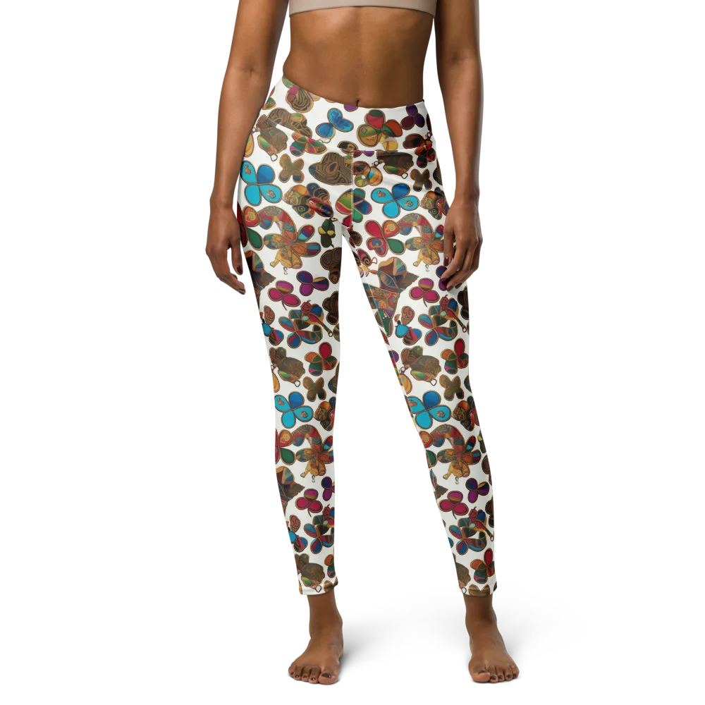 Kaleidoscope Charms on Yoga Leggings — Front