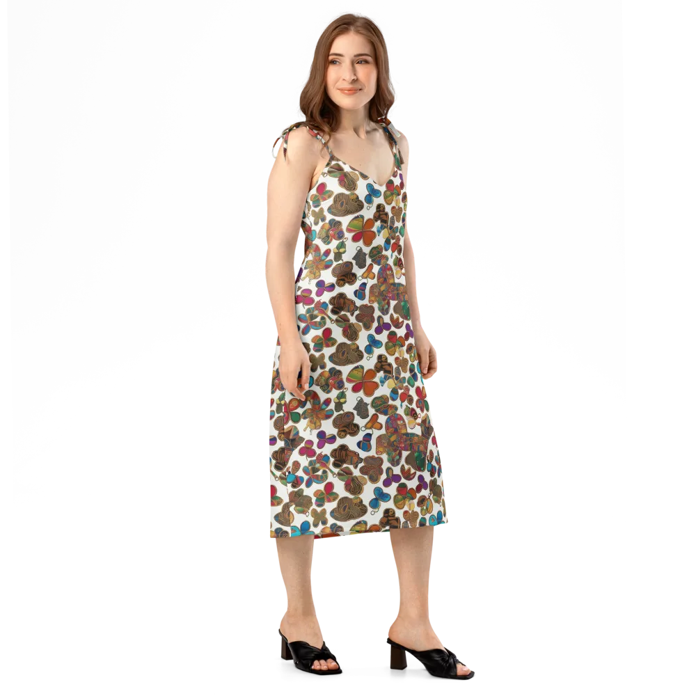 Kaleidoscope Charms on Slip Dress — Right Front