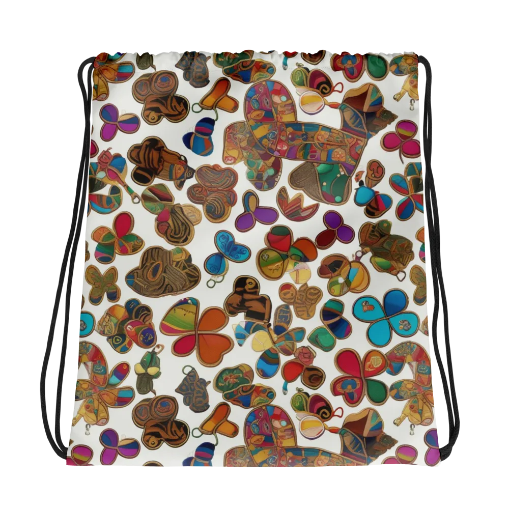 Kaleidoscope Charms on Drawstring Bag — Photo