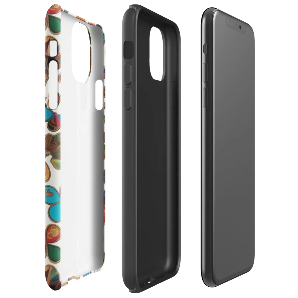 Kaleidoscope Charms on Tough Case for iPhone® — Right