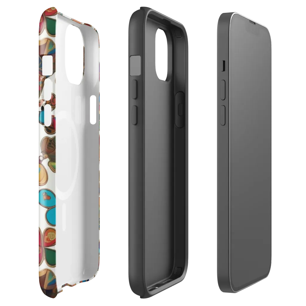 Kaleidoscope Charms on MagSafe Tough Case for iPhone® — Front