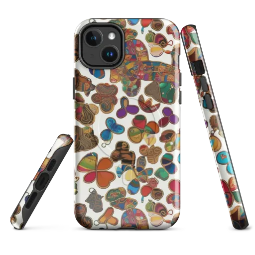 Kaleidoscope Charms on a MagSafe Tough Case for iPhone®