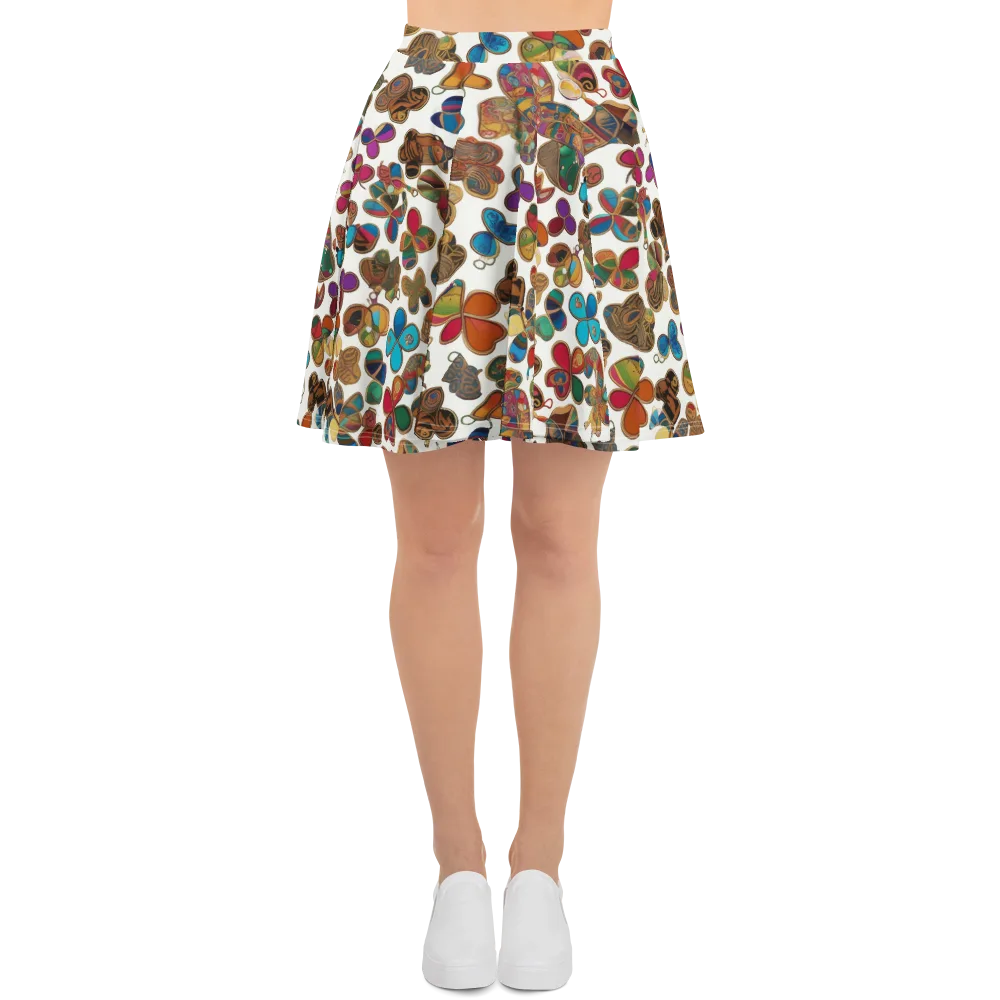 Kaleidoscope Charms on Skater Skirt — Front