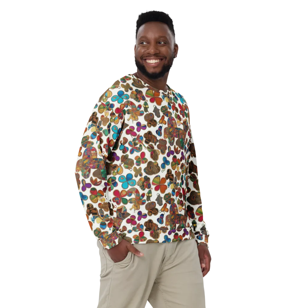 Kaleidoscope Charms on Sweatshirt — Front