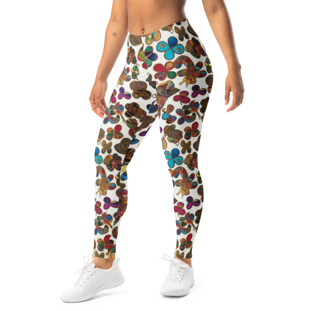 Kaleidoscope Charms on Leggings — Left Front