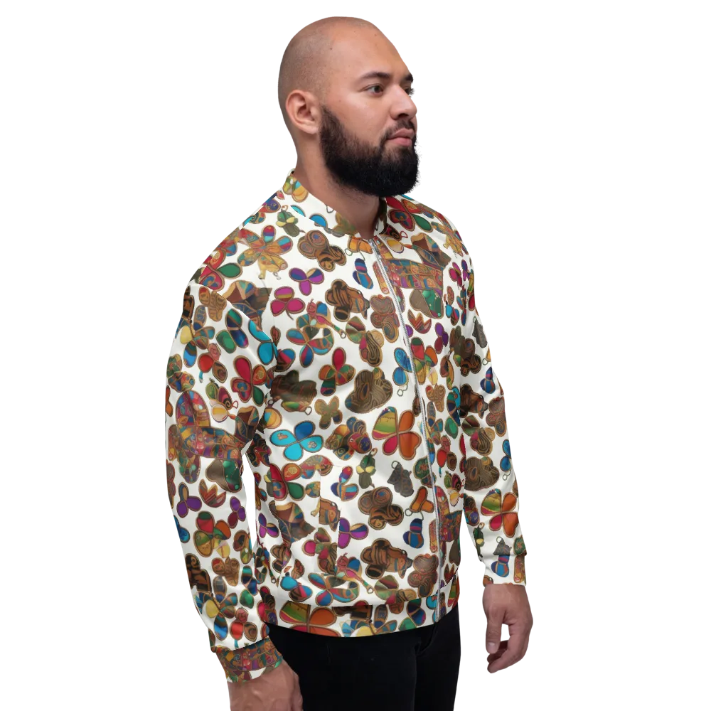 Kaleidoscope Charms on Bomber Jacket — Right
