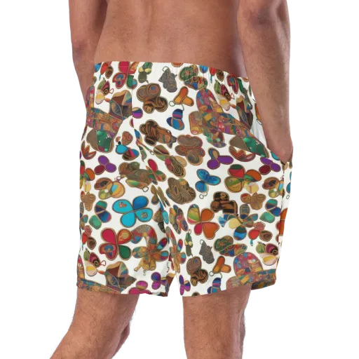 Kaleidoscope Charms on a Swim Trunks