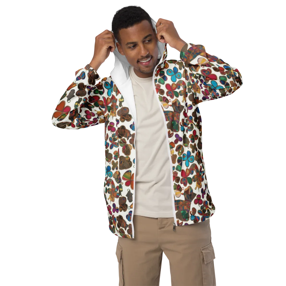 Kaleidoscope Charms on Men's Windbreaker — Front