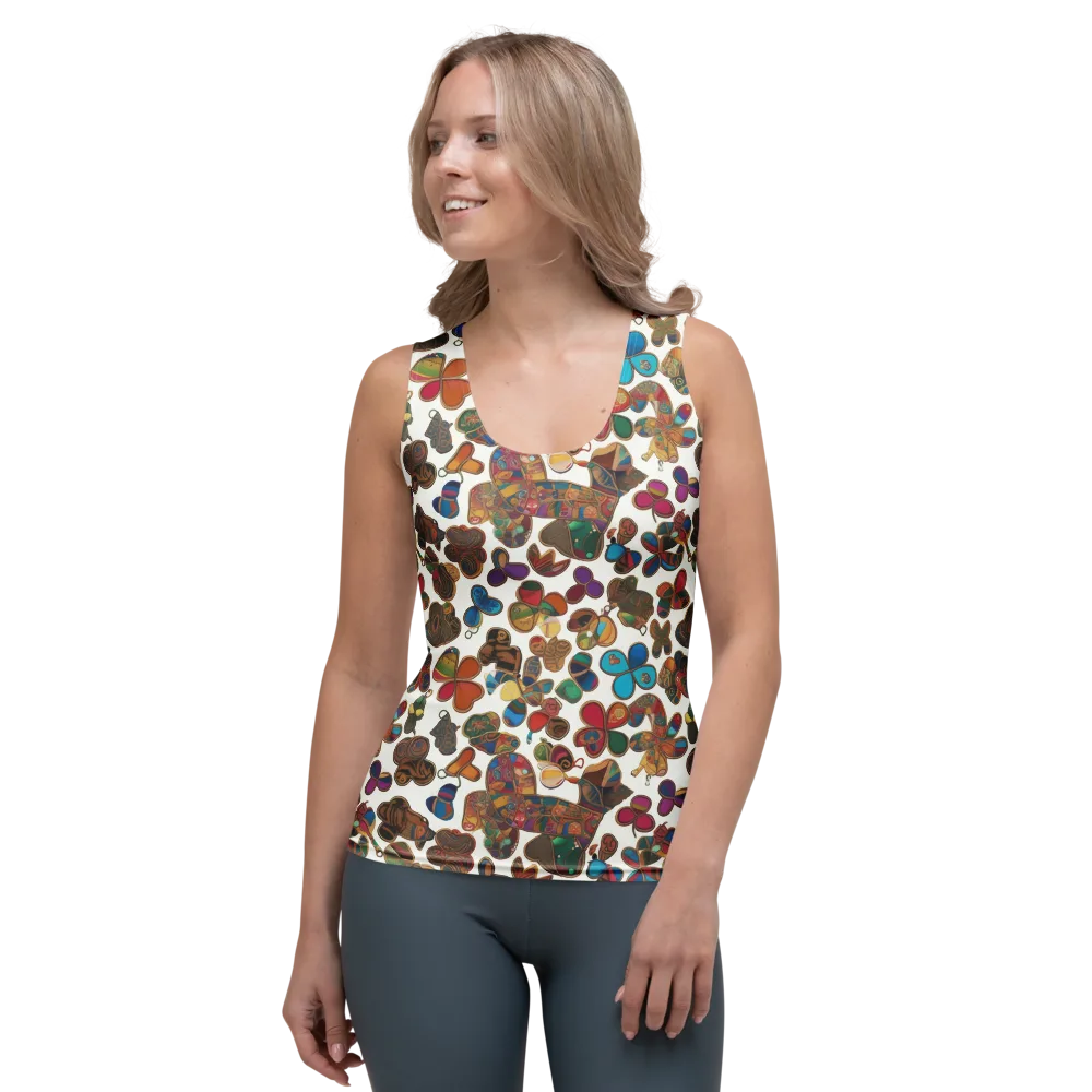 Kaleidoscope Charms on Women's Tank Top — Front