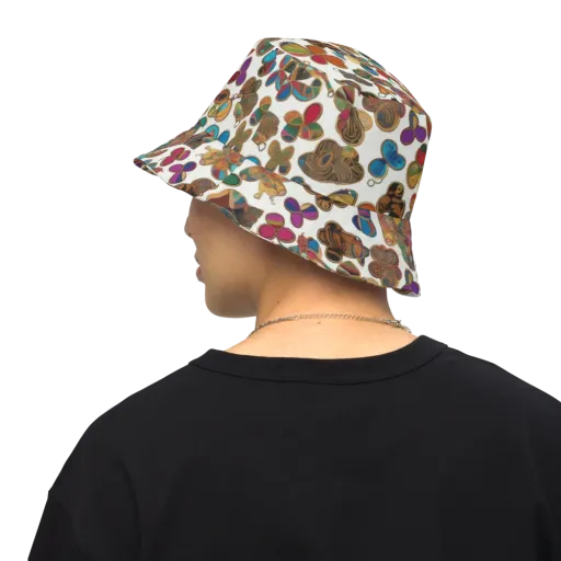 Kaleidoscope Charms on a Reversible Bucket Hat