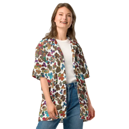 Kaleidoscope Charms on a Button Shirt