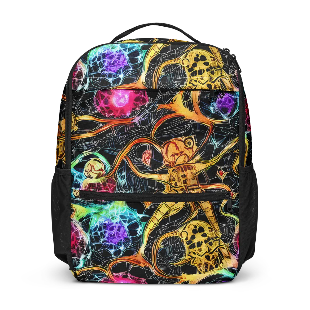 Psychedelic Pulsar on Utility Backpack — Front