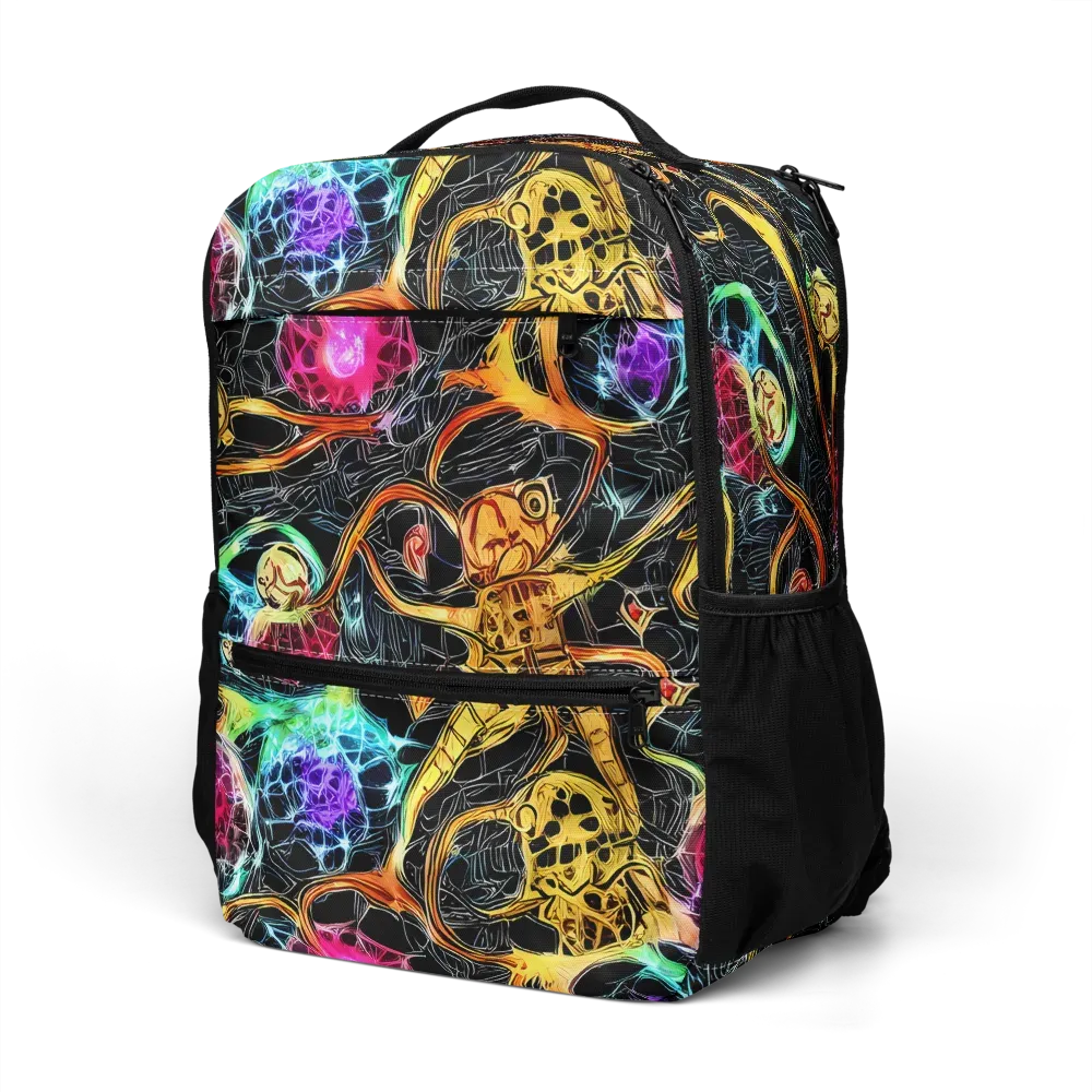 Psychedelic Pulsar on Utility Backpack — Left Front