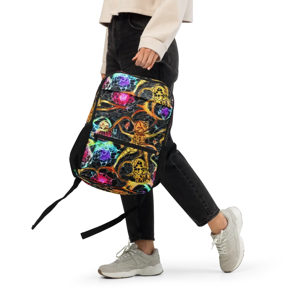 Psychedelic Pulsar on Utility Backpack — Front