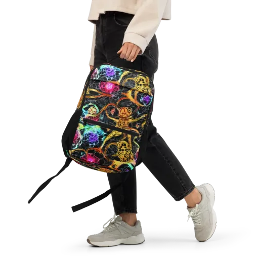 Psychedelic Pulsar on a Utility Backpack