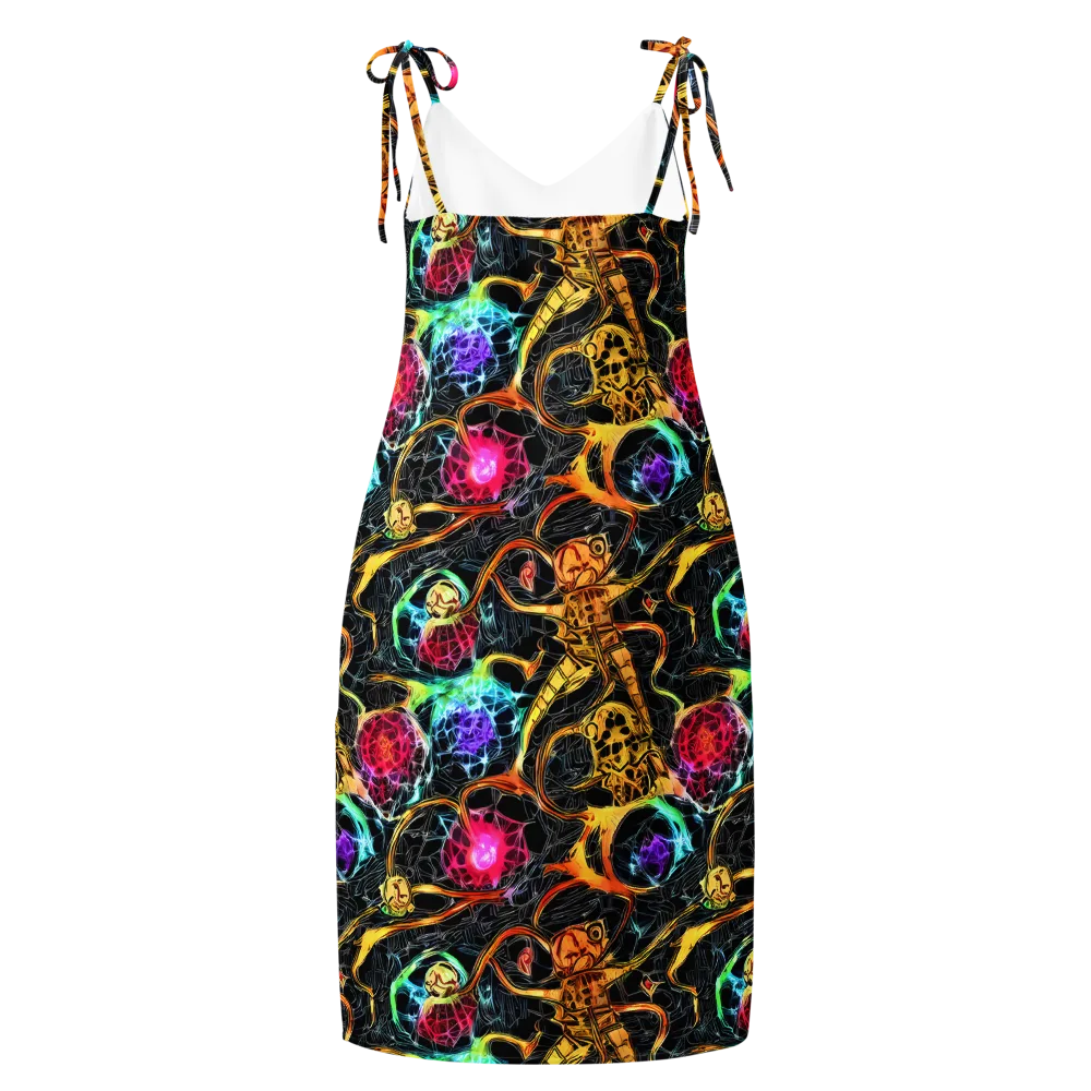 Psychedelic Pulsar on Slip Dress — Back
