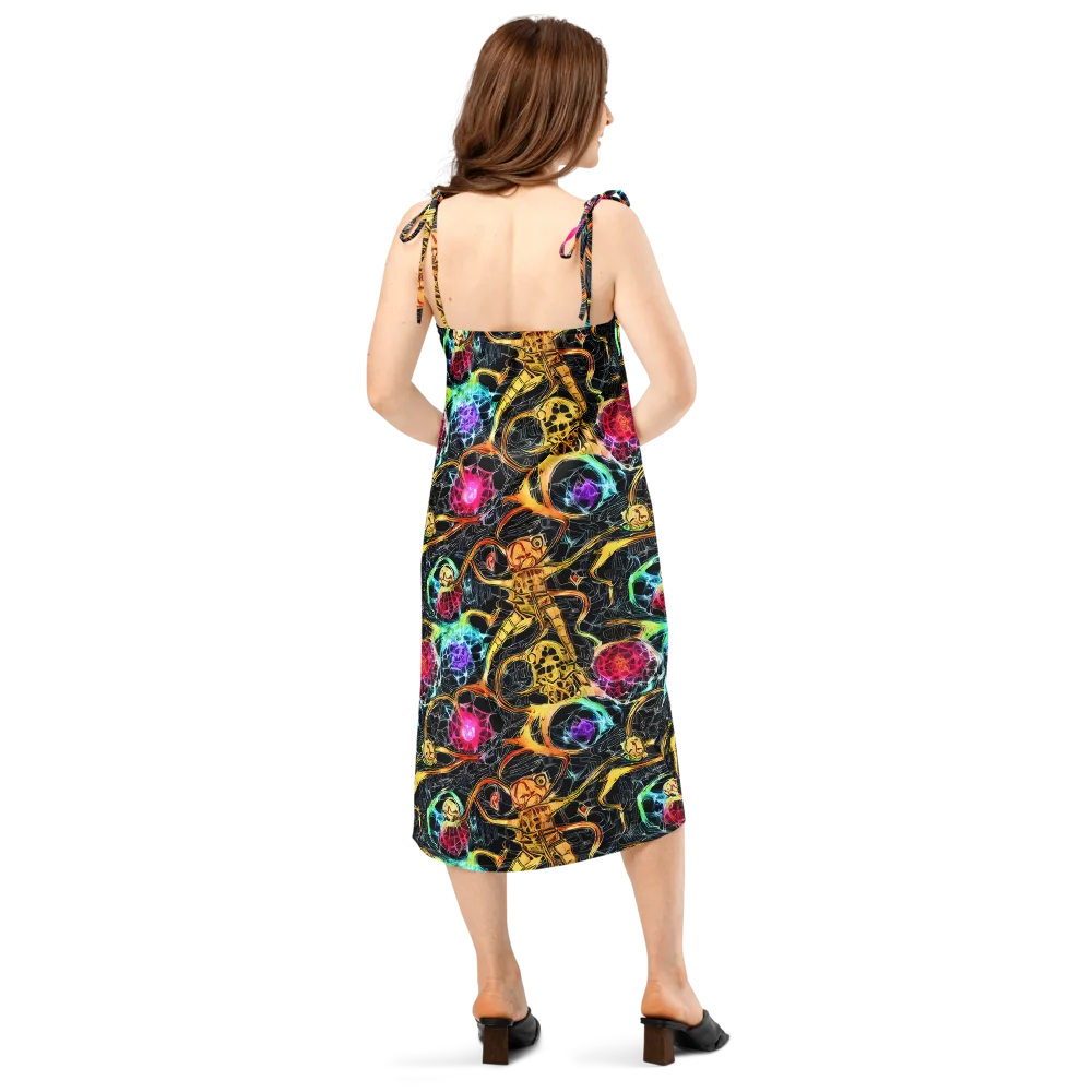 Psychedelic Pulsar on Slip Dress — Back
