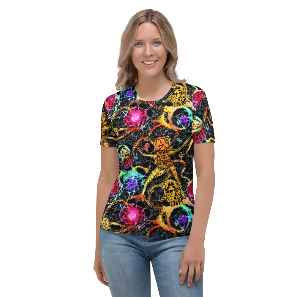 Psychedelic Pulsar on Women's Crew Neck T-Shirt — Front