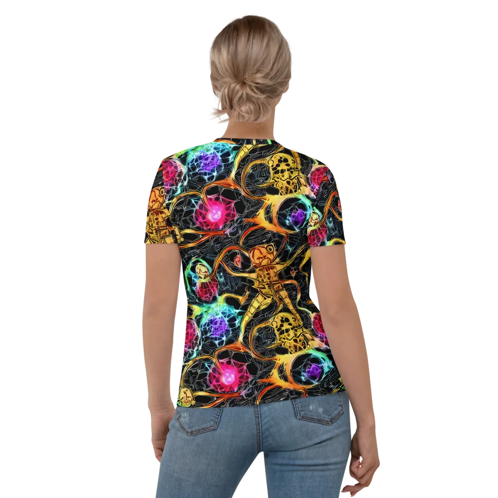Psychedelic Pulsar on Women's Crew Neck T-Shirt — Back