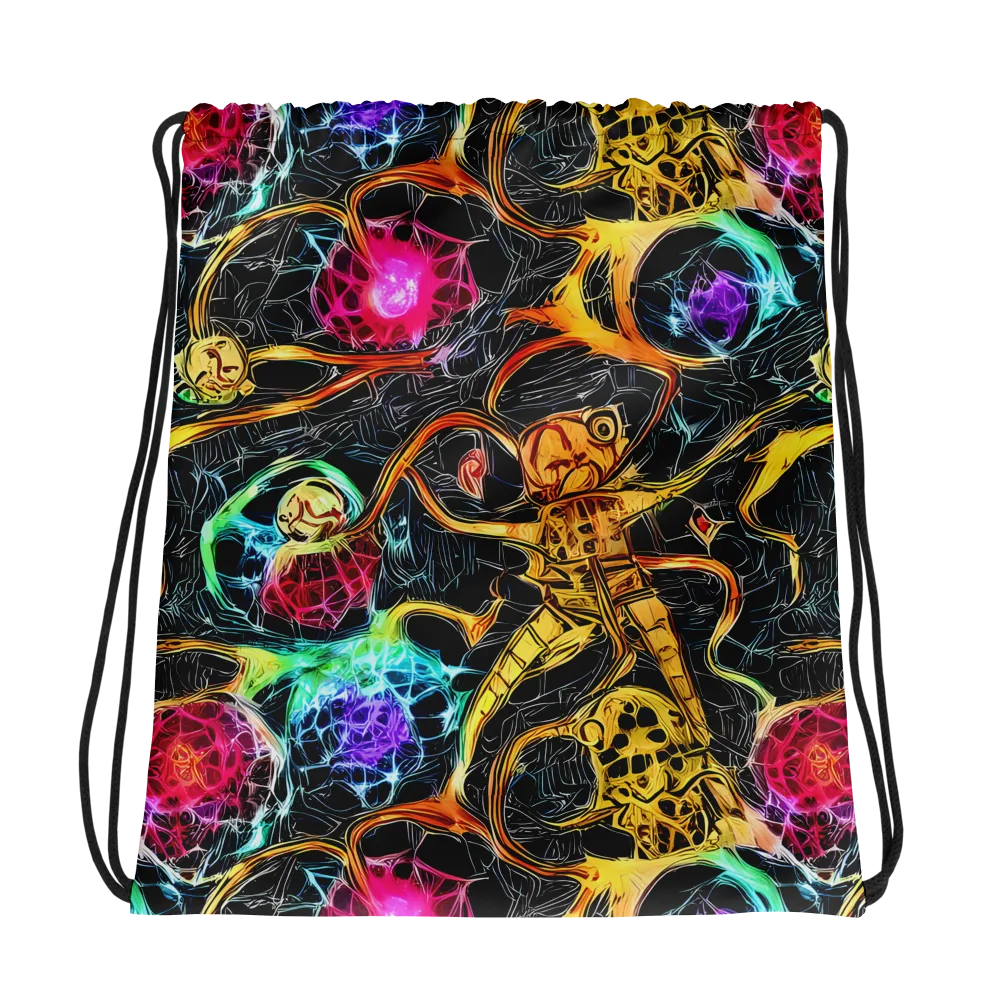 Psychedelic Pulsar on Drawstring Bag — Photo