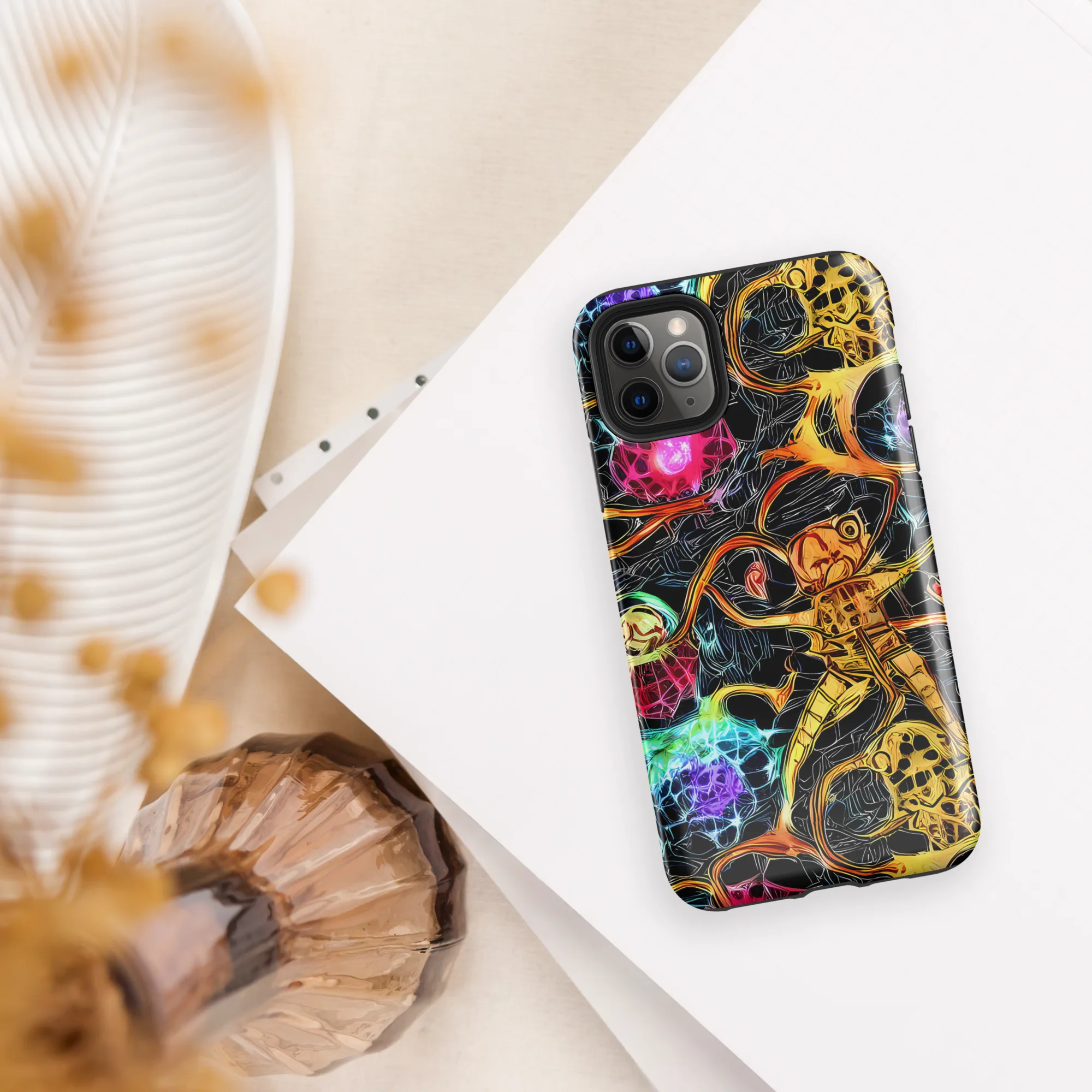 Psychedelic Pulsar on Tough Case for iPhone® — Front