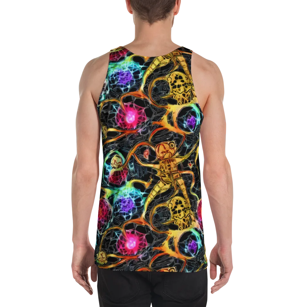 Psychedelic Pulsar on Men's Tank Top — Back
