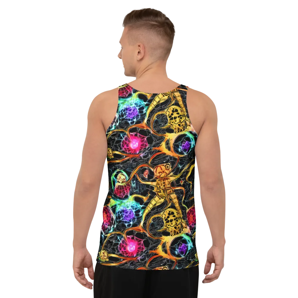 Psychedelic Pulsar on Men's Tank Top — Back