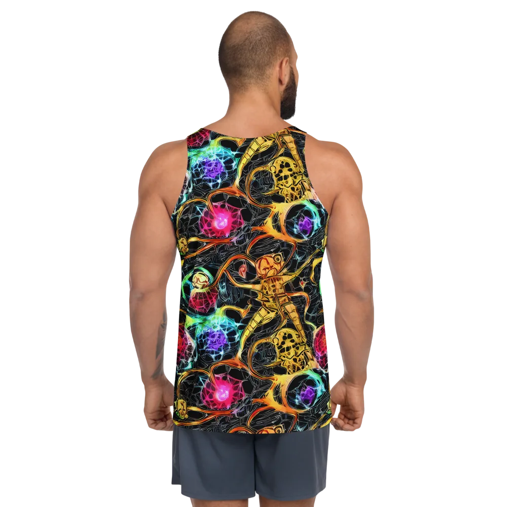 Psychedelic Pulsar on Men's Tank Top — Back