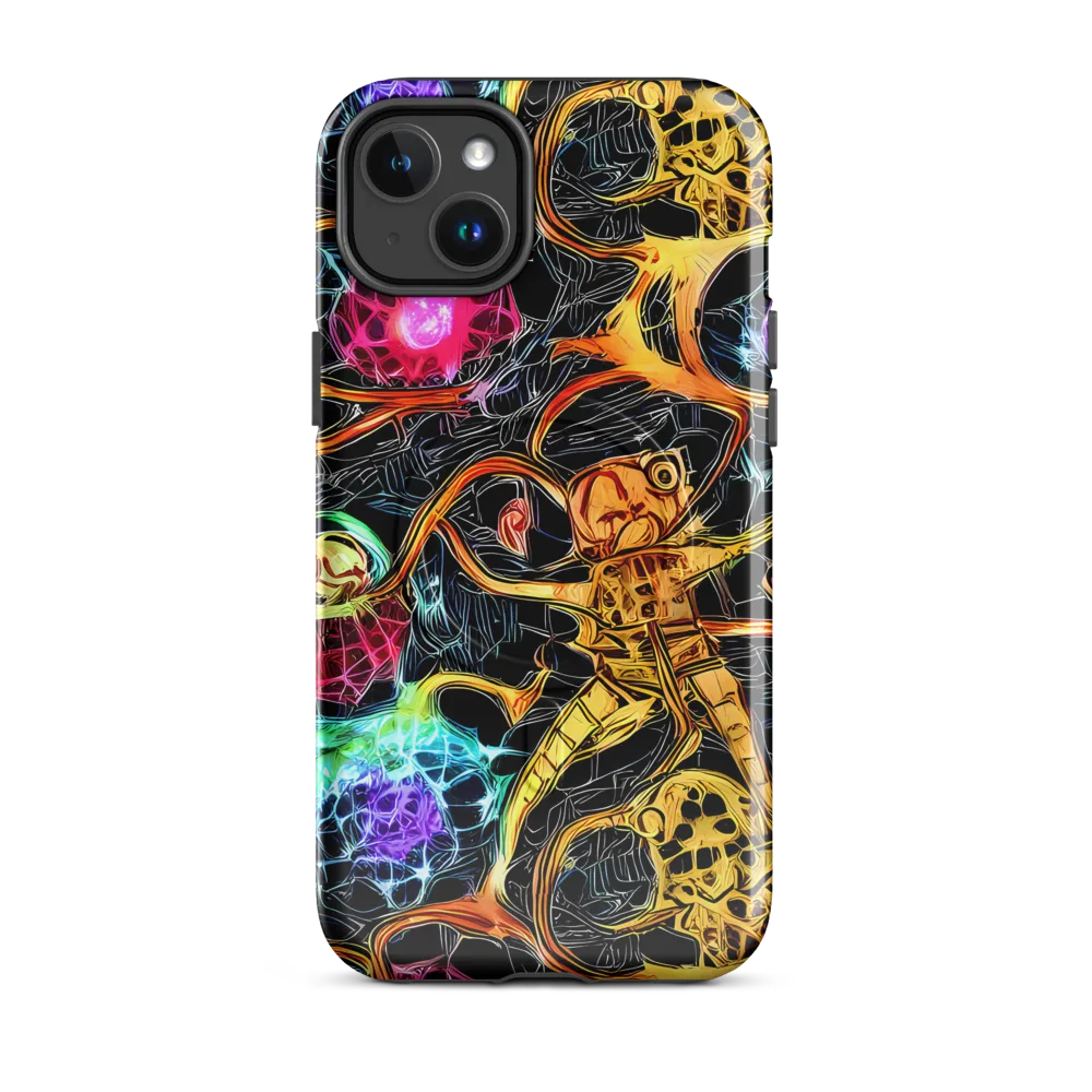 Psychedelic Pulsar on MagSafe Tough Case for iPhone® — Front