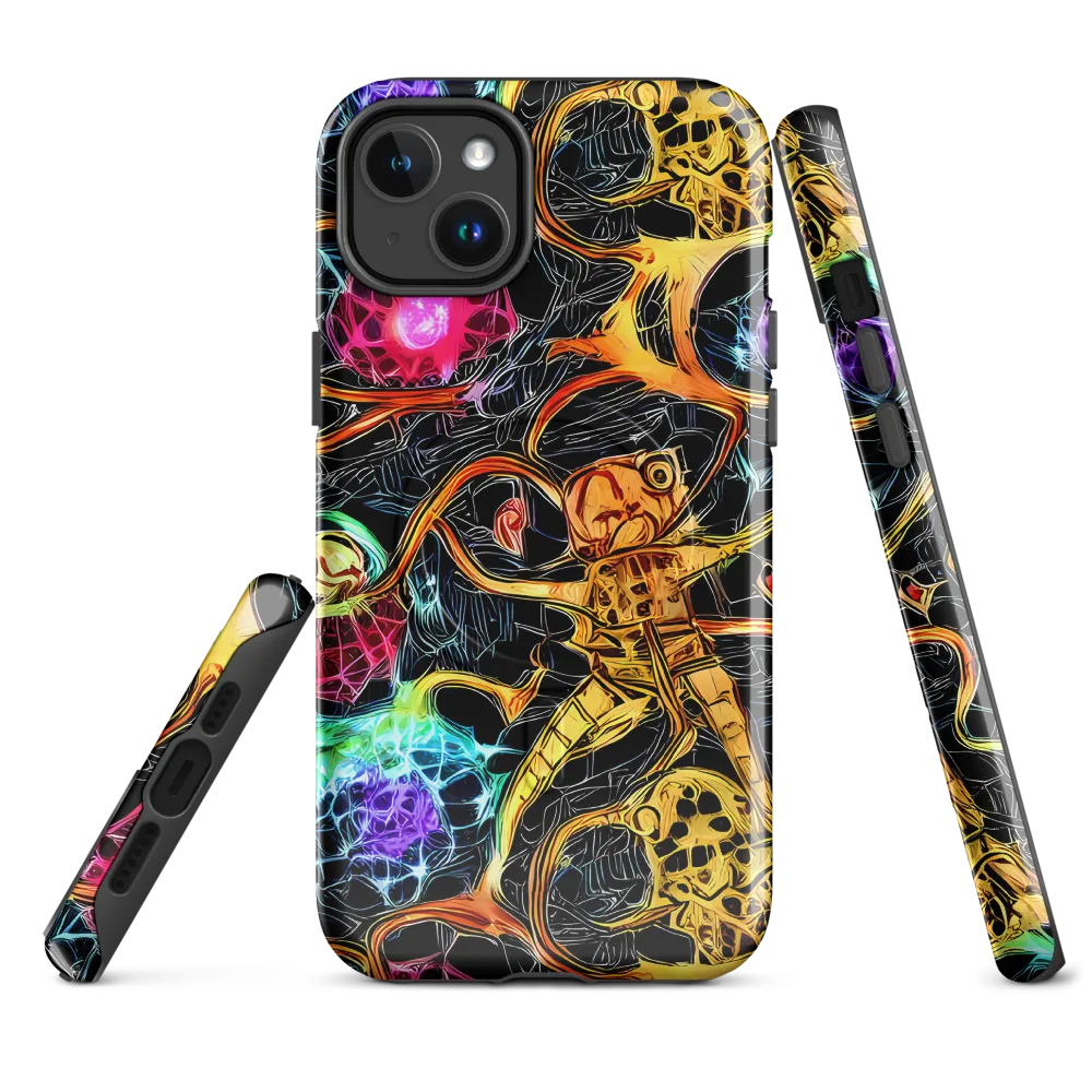 Psychedelic Pulsar on MagSafe Tough Case for iPhone® — Front