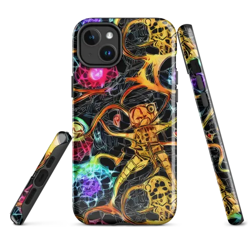 Psychedelic Pulsar on a MagSafe Tough Case for iPhone®
