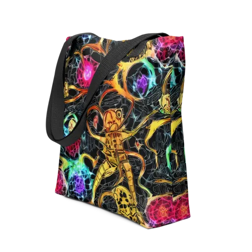 Psychedelic Pulsar on a Tote Bag