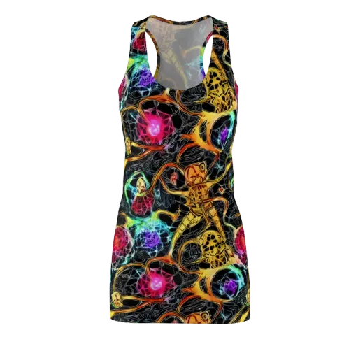 Psychedelic Pulsar on a Racerback Dress