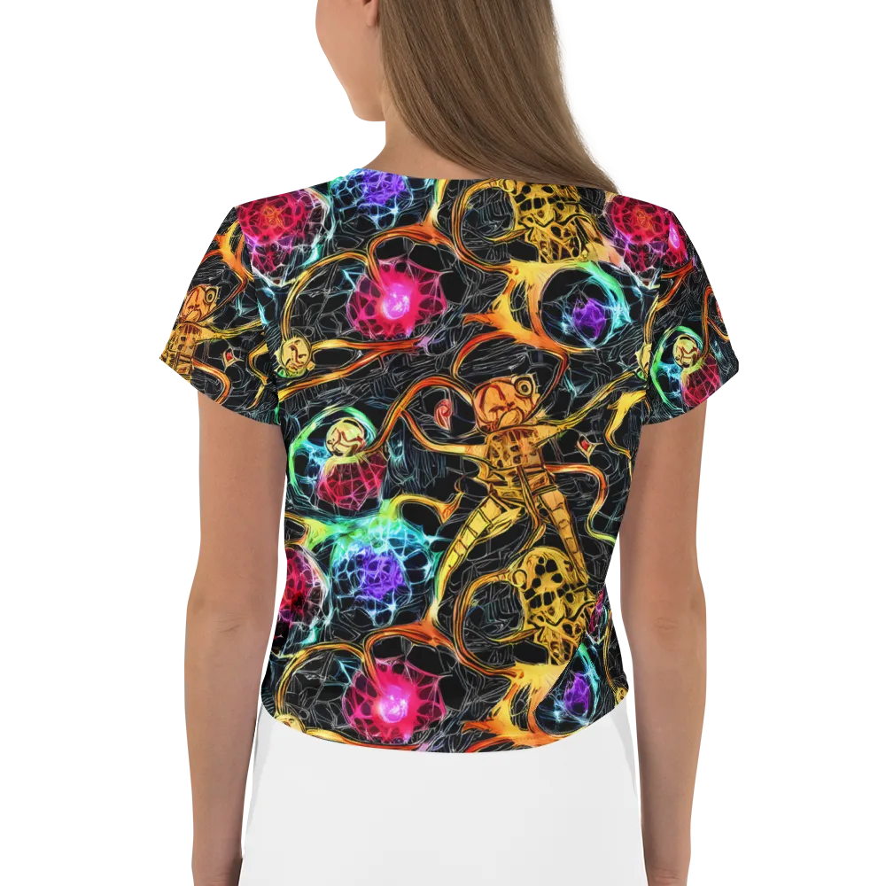Psychedelic Pulsar on Crop Tee — Back