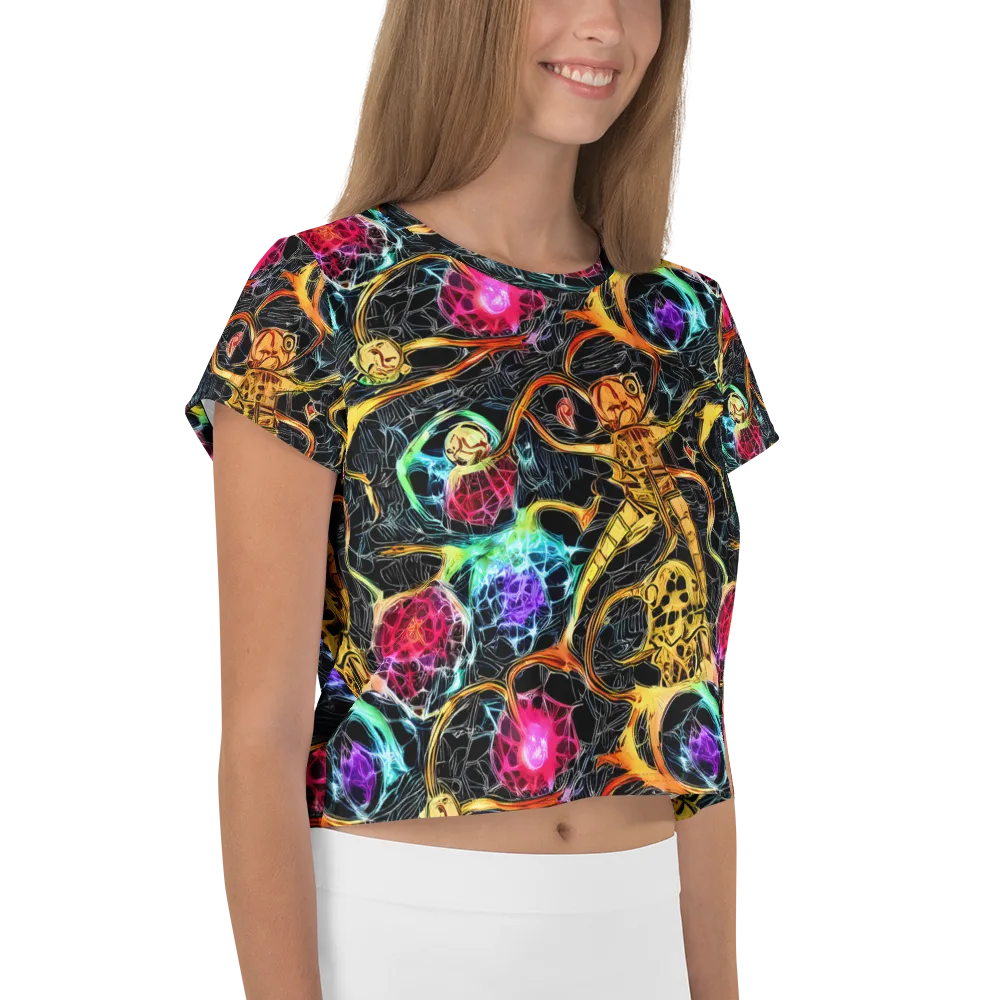 Psychedelic Pulsar on Crop Tee — Right