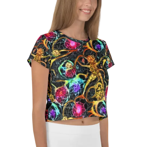 Psychedelic Pulsar on a Crop Tee
