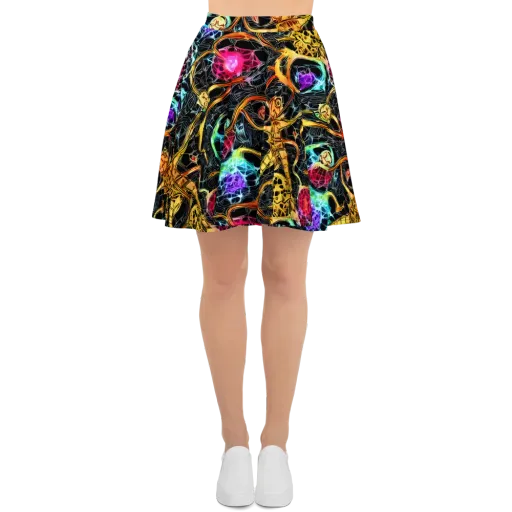 Psychedelic Pulsar on a Skater Skirt