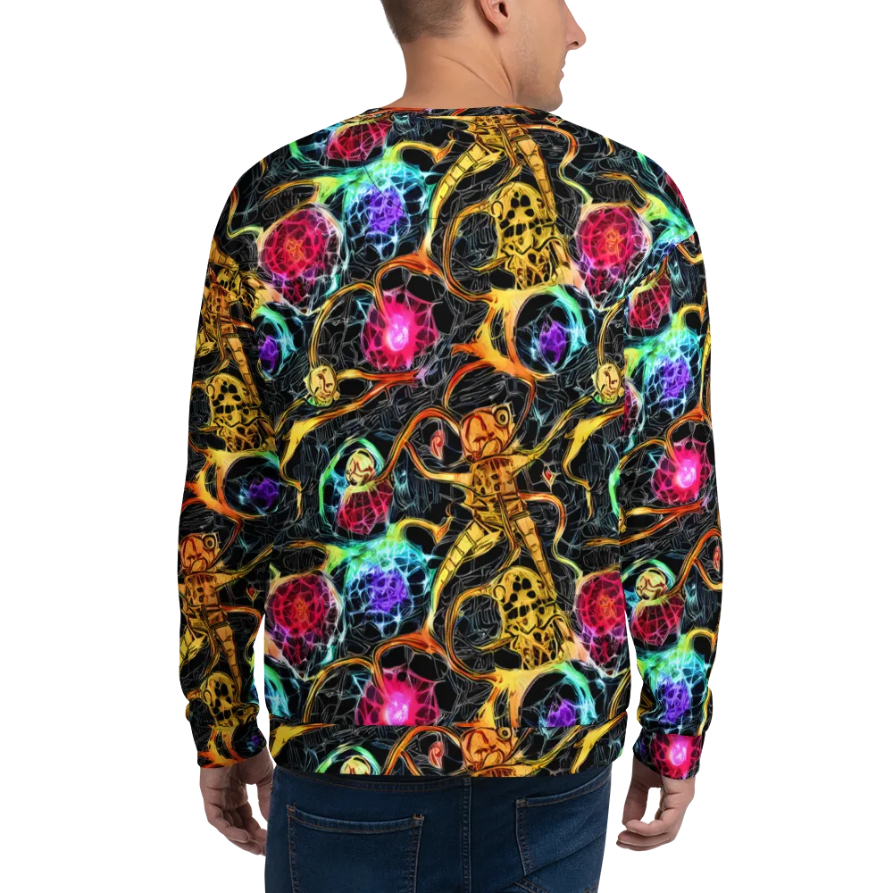 Psychedelic Pulsar on Sweatshirt — Back