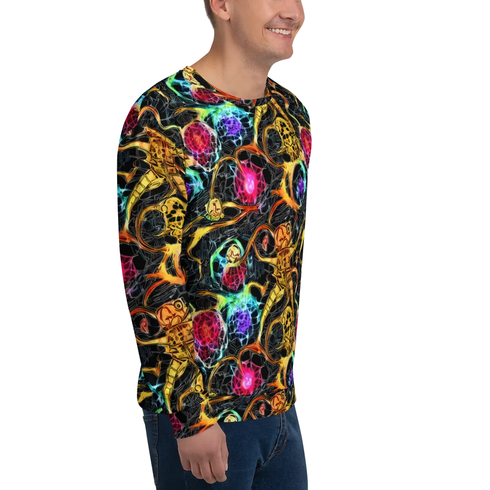 Psychedelic Pulsar on Sweatshirt — Right Front