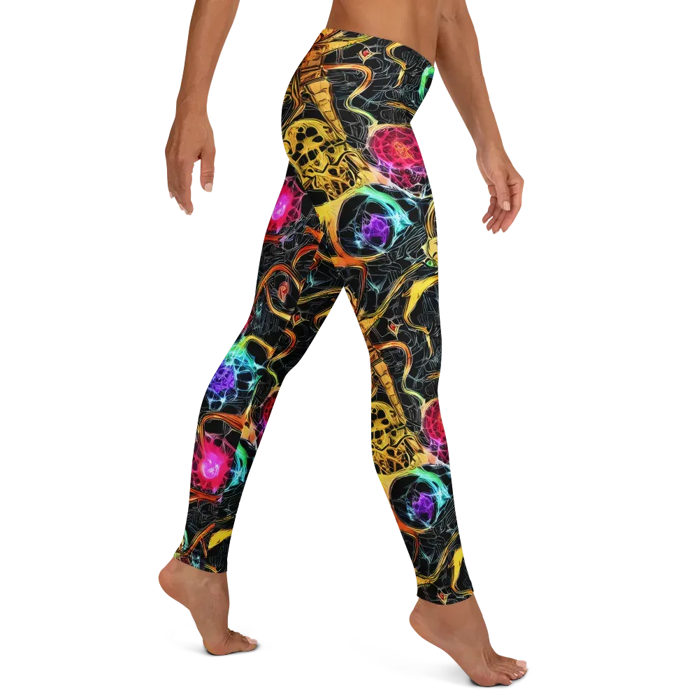 Psychedelic Pulsar on Leggings — Right