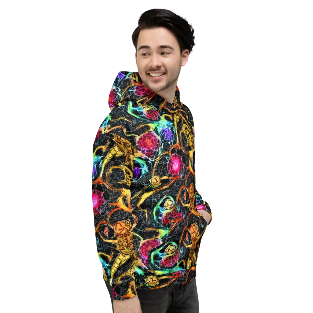 Psychedelic Pulsar on Hoodie — Right