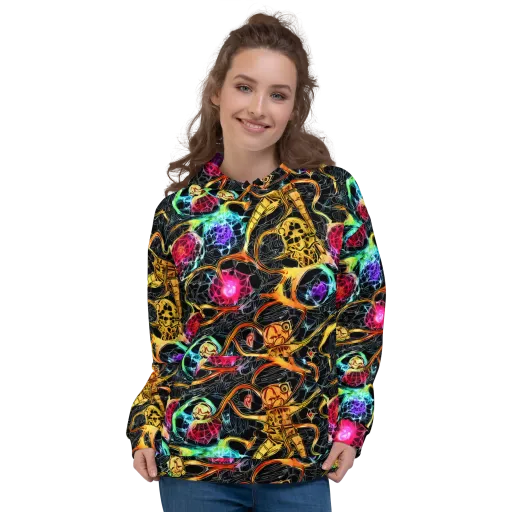 Psychedelic Pulsar on a Hoodie