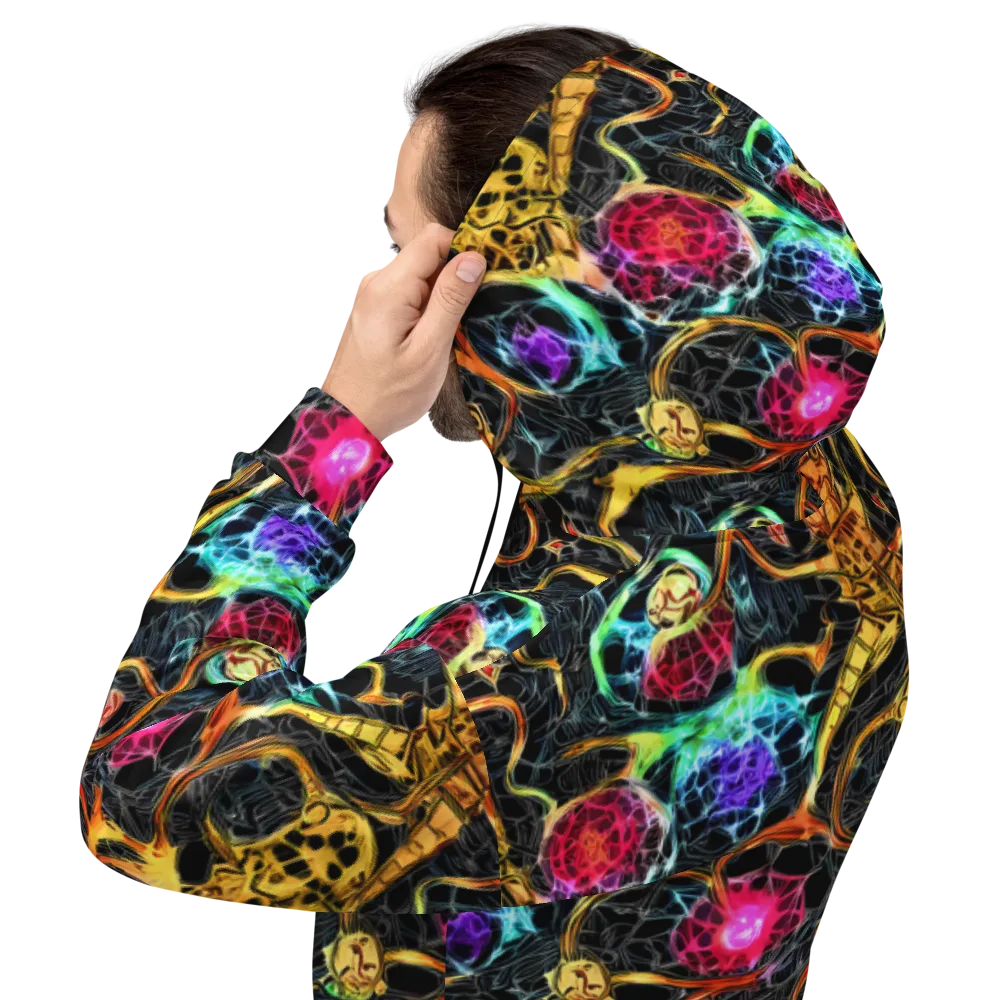 Psychedelic Pulsar on Hoodie — Back