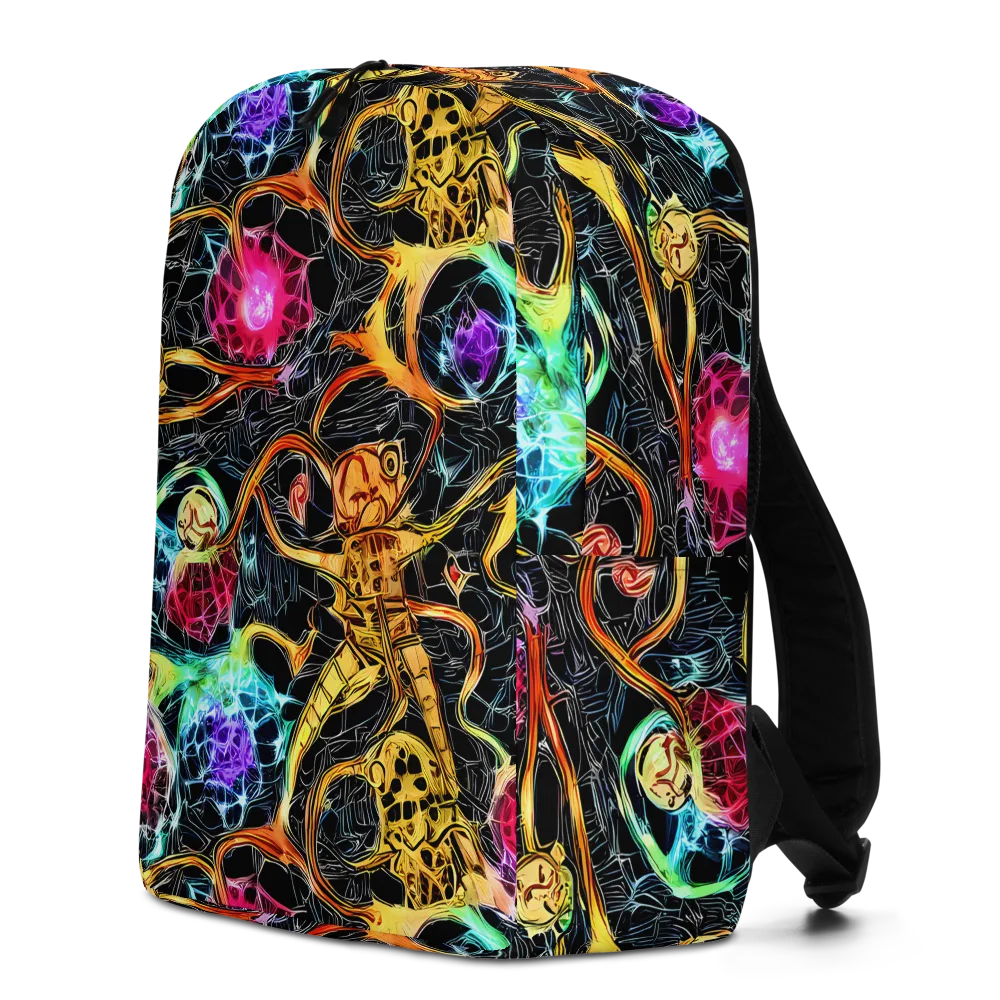 Psychedelic Pulsar on Minimalist Backpack — Left